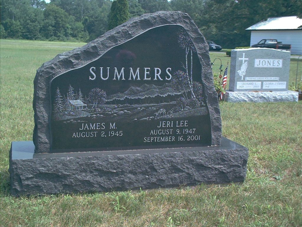 Image of a custom cemetery memorial monument headstone in the Glens Falls, NY area made by Loiselle Memorials in Hudson Falls, NY