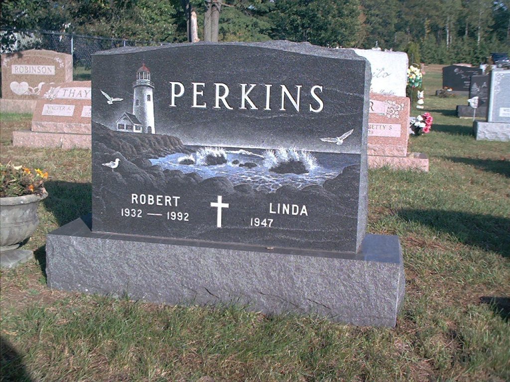 Image of a custom cemetery memorial monument headstone in the Glens Falls, NY area made by Loiselle Memorials in Hudson Falls, NY