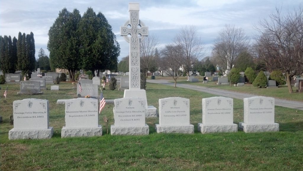 Image of a custom cemetery memorial monument headstone in the Glens Falls, NY area made by Loiselle Memorials in Hudson Falls, NY
