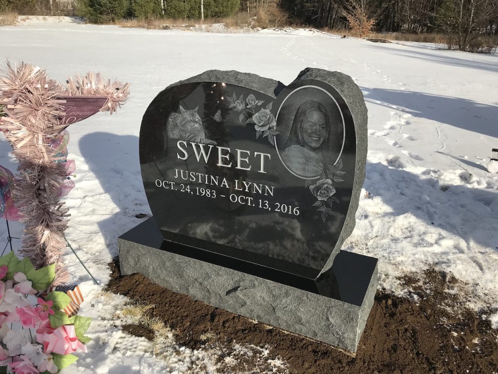 Image of a custom cemetery memorial monument headstone in the Glens Falls, NY area made by Loiselle Memorials in Hudson Falls, NY