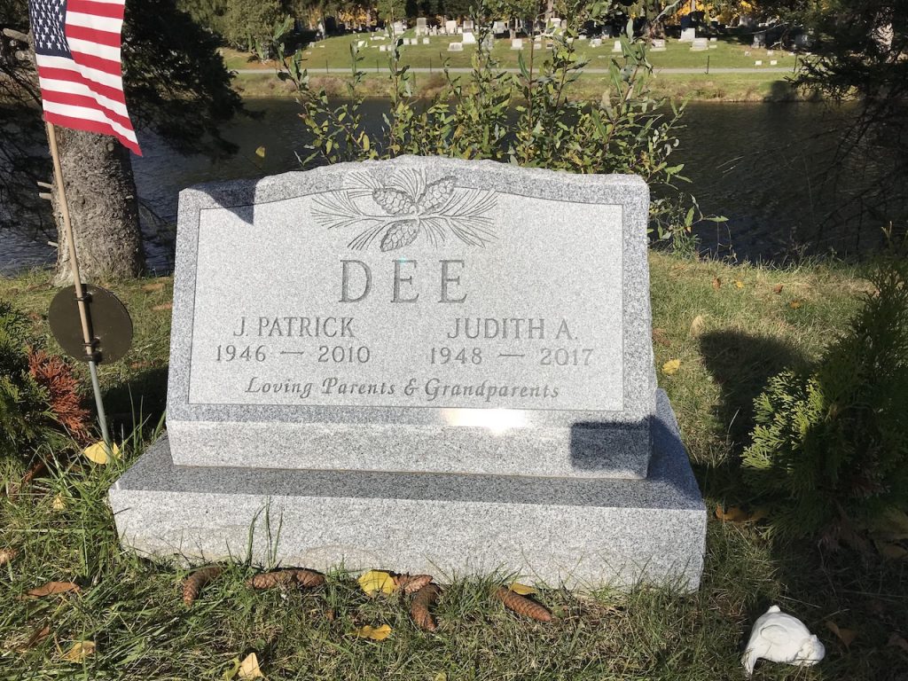 Image of a custom cemetery memorial monument headstone in the Glens Falls, NY area made by Loiselle Memorials in Hudson Falls, NY