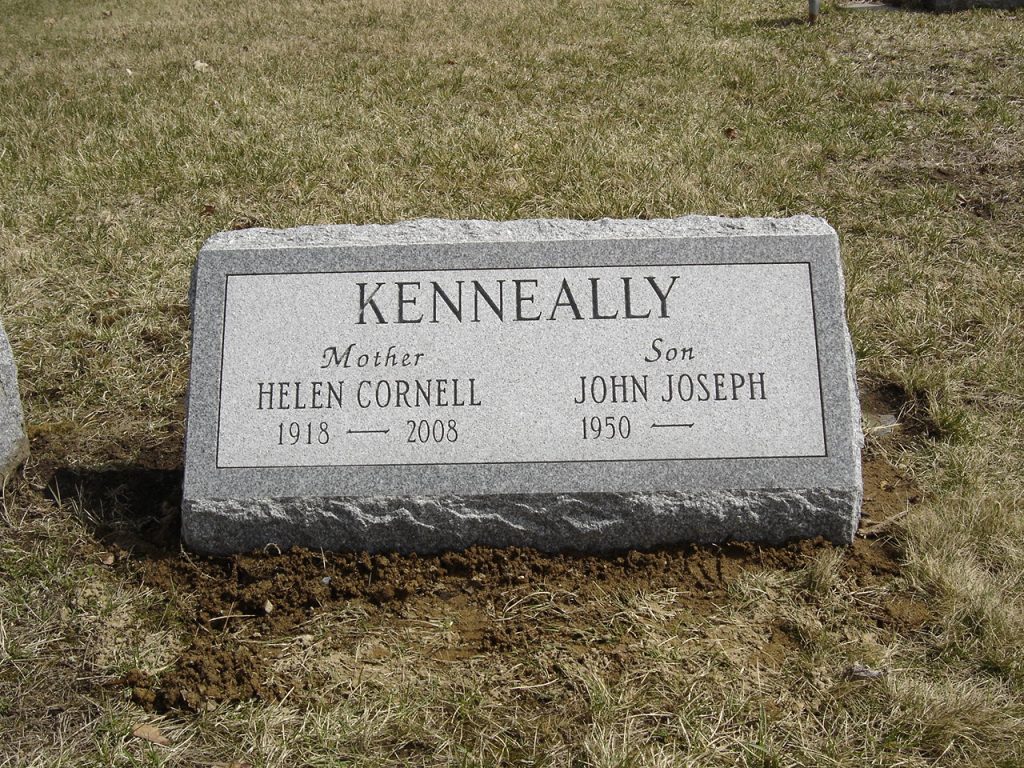 Image of a custom cemetery memorial monument headstone in the Glens Falls, NY area made by Loiselle Memorials in Hudson Falls, NY