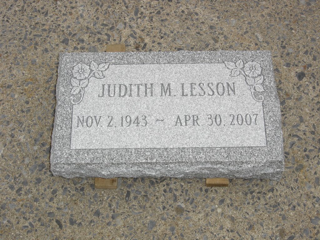 Image of a custom cemetery memorial monument headstone in the Glens Falls, NY area made by Loiselle Memorials in Hudson Falls, NY