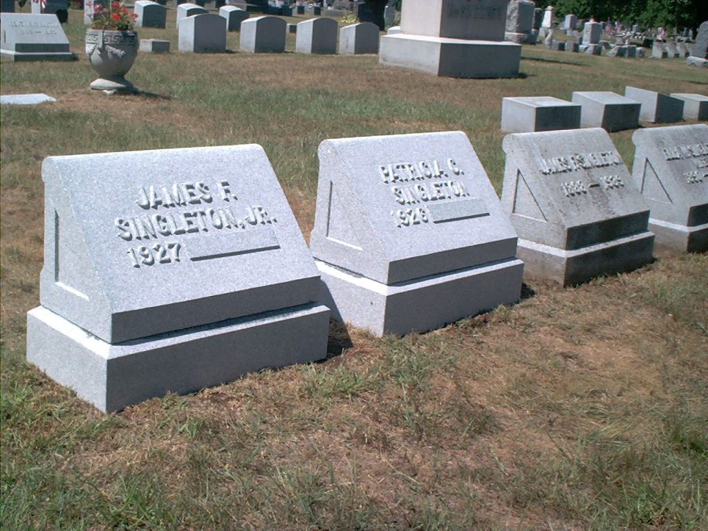 Image of a custom cemetery memorial monument headstone in the Glens Falls, NY area made by Loiselle Memorials in Hudson Falls, NY