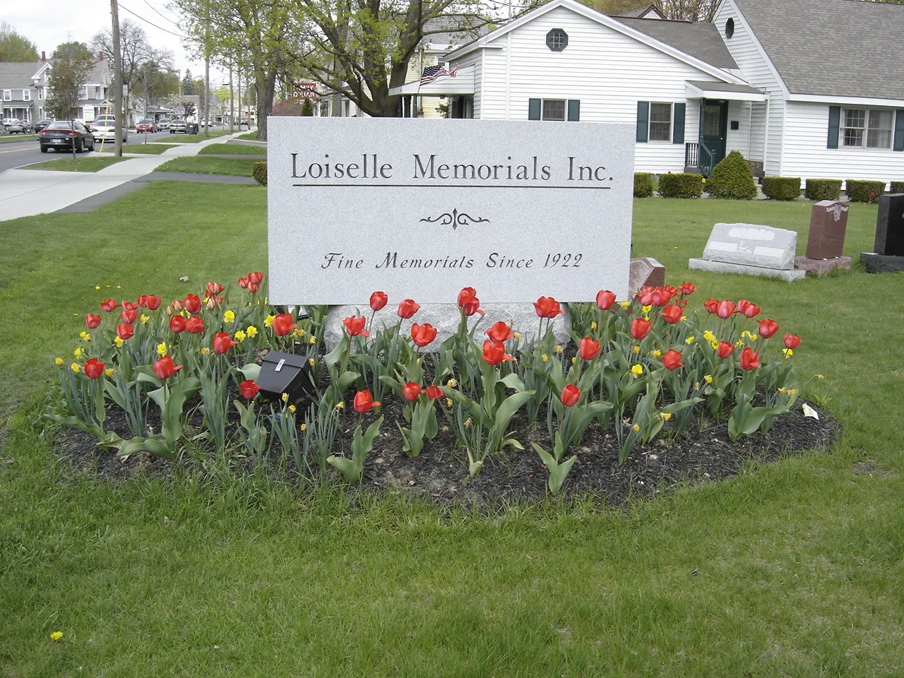 Image of a custom cemetery memorial monument headstone in the Glens Falls, NY area made by Loiselle Memorials in Hudson Falls, NY
